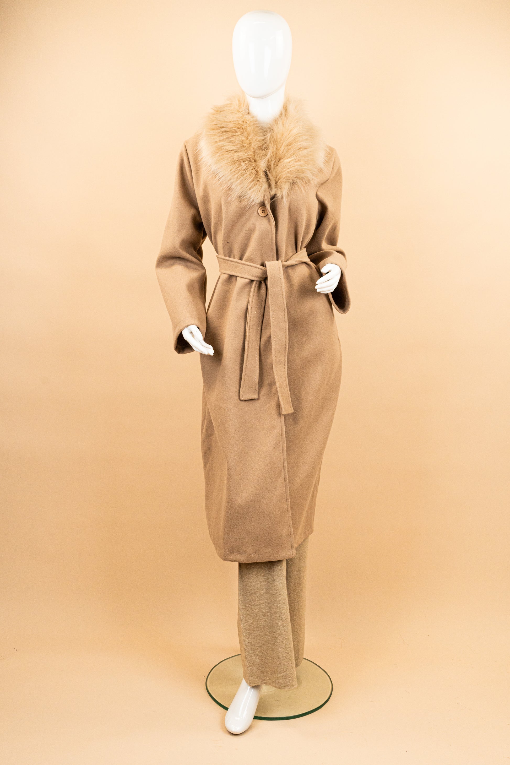 SnowCrown Fur Neck Coat