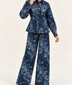 Denim Bloom Coord Set