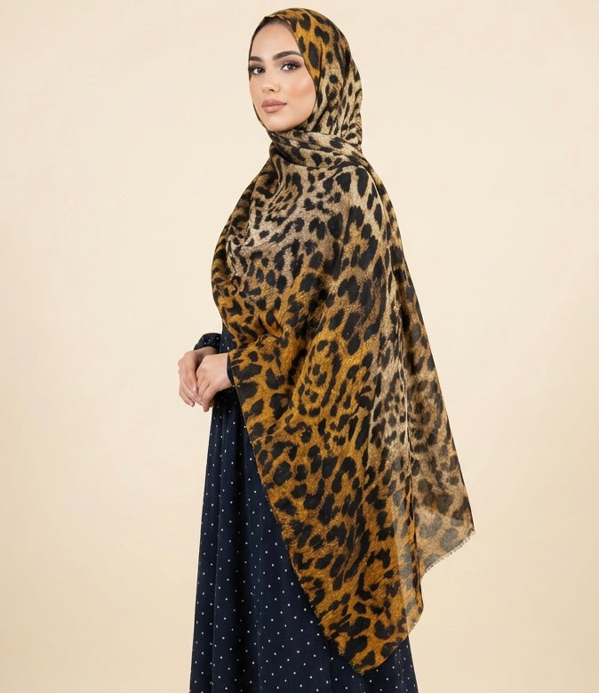 Leopard Print Hijab