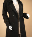 Nocturne Veil Trench Coat (Long)